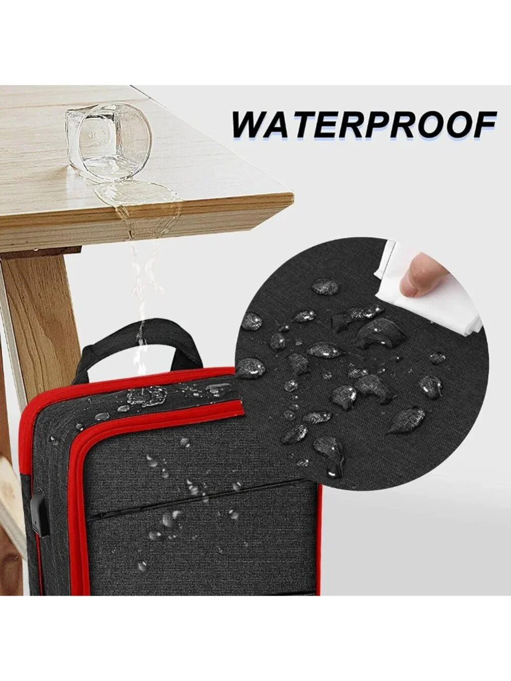 Expandable Water-Resistant Laptop Backpack for 15-16